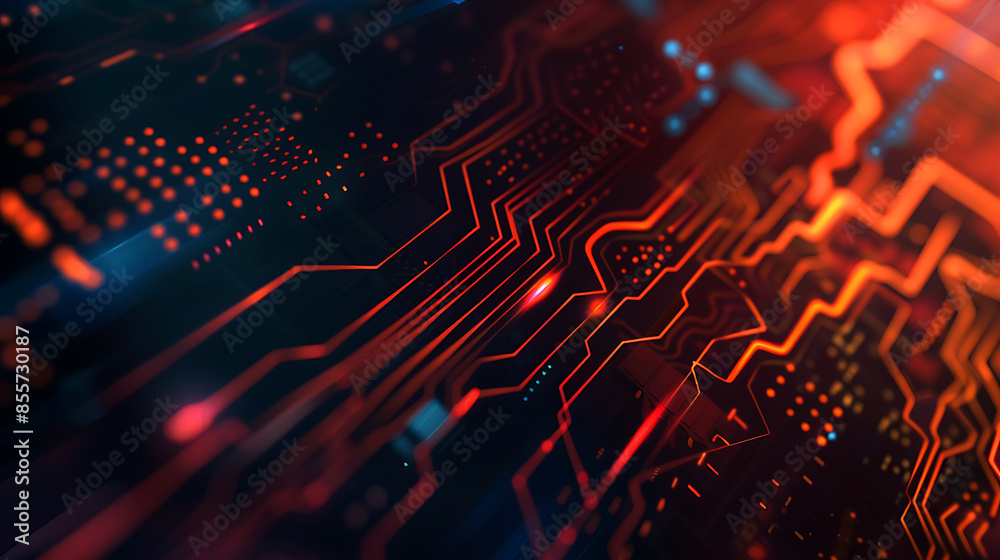 Fototapeta premium abstract technology banner