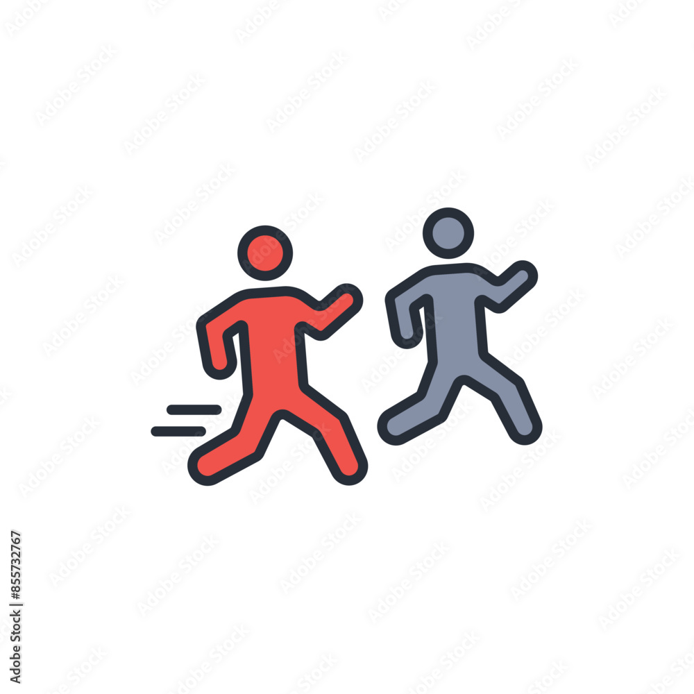 athlete icon. vector.Editable stroke.linear style sign for use web design,logo.Symbol illustration. athlete icon. vector.Editable stroke.linear style sign for use web design,logo.Symbol illustration.