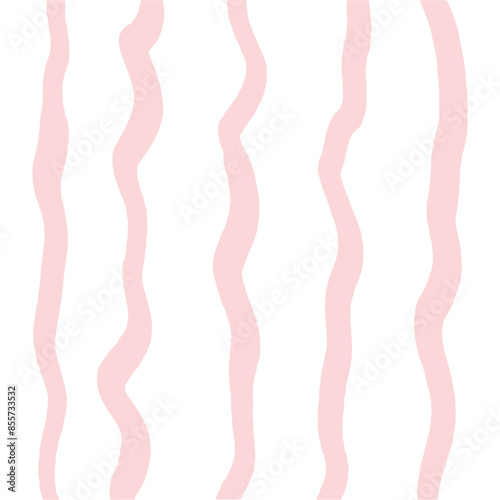 Vector hand drawn cute wavy striped pattern. Doodle Plaid geometrical simple texture. uneven sloppy lines. Abstract cute delicate pattern ideal for fabric, textile, wallpaper