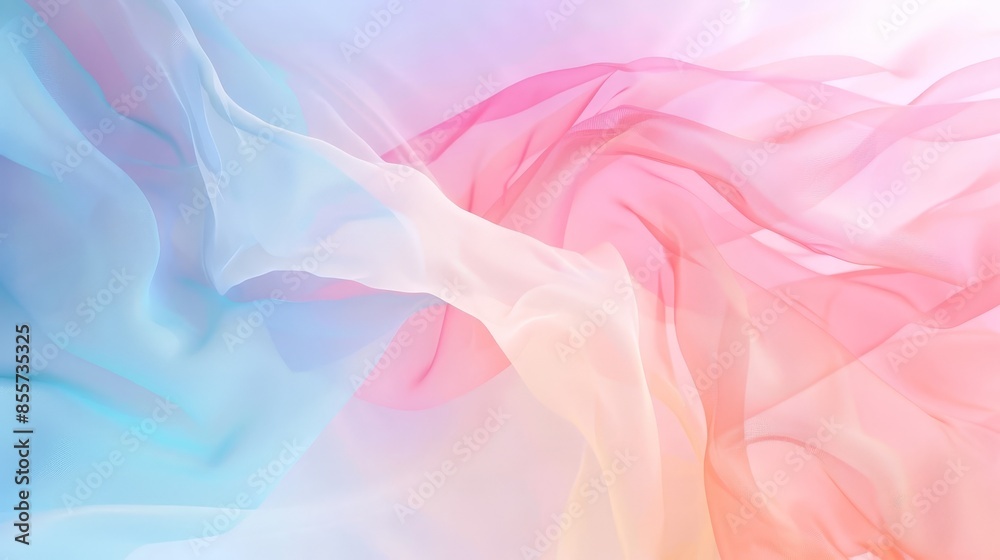 Obraz premium Serene Pastel Gradient Background for Copyspace Design