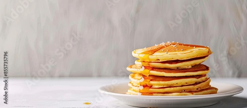 Stack of Golden Brown Panca...