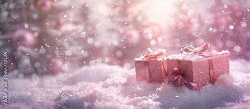 Christmas presents pastel b...