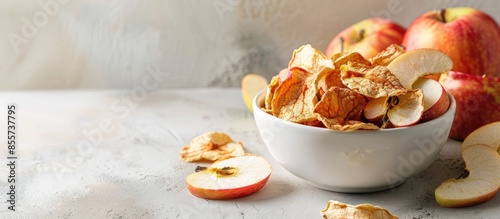 Organic apple chips or drie...