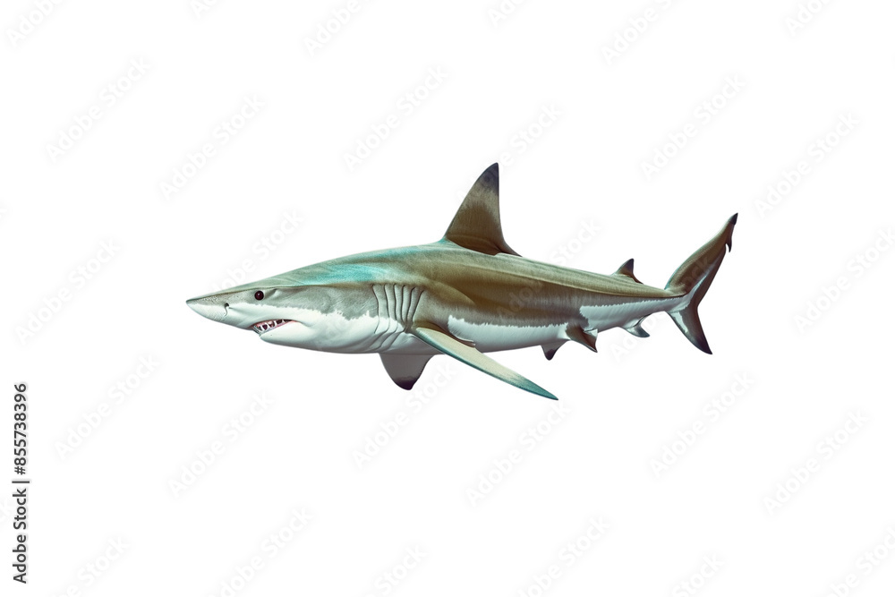 A menacing tiger shark with distinct stripes, isolated on a transparent background, ideal for marine life and ocean predator themes.
A menacing tiger shark with distinct stripes, isolated on a transparent background, ideal for marine life and ocean predator themes.