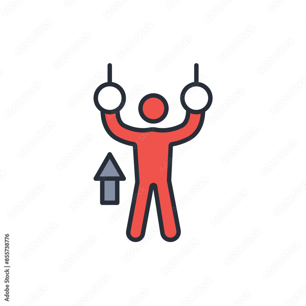 rings gym icon. vector.Editable stroke.linear style sign for use web design,logo.Symbol illustration. rings gym icon. vector.Editable stroke.linear style sign for use web design,logo.Symbol illustration.