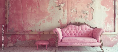 Oldies-style sofa and table...