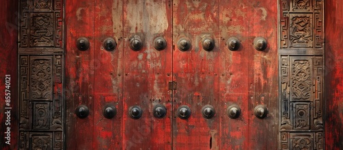 Chinese wood door for thous...