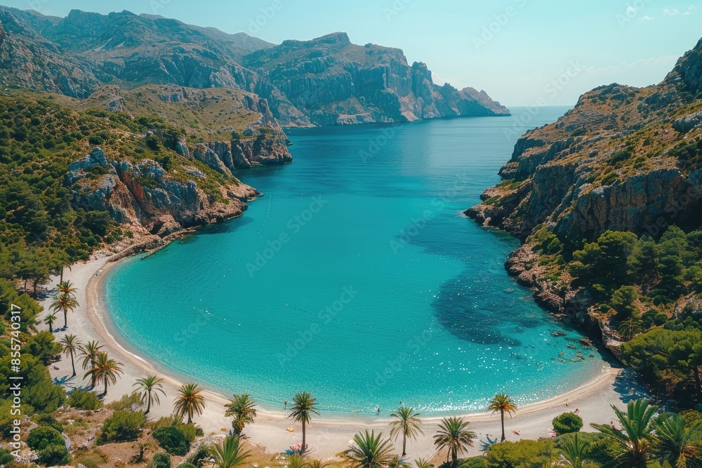 Fototapeta premium beautiful view of the calm lake professional photography