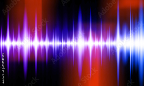 Colorful Abstract Music Sound Wave Background. Light Violet, blue and red Digital Sound Wave Background, technology and earthquake wave concept, design for music industry