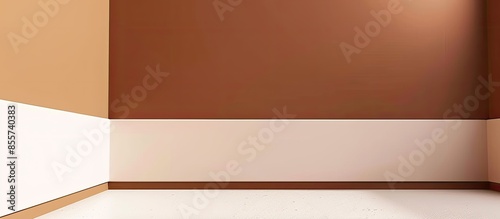 Corner of room with two col...