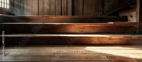 wooden staircase. with copy...