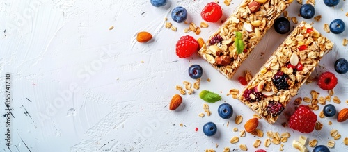 Granola bar and ingredients...
