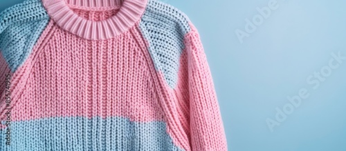 Knitted sweater isolated on...
