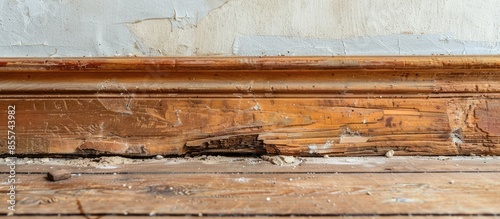 The wood skirting board bec...