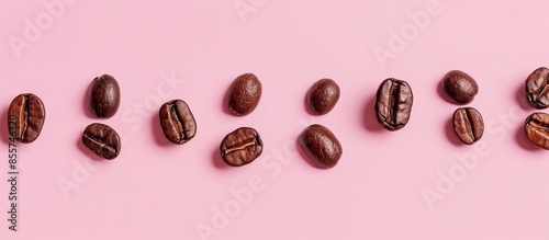 Coffee beans Isolated on pa...