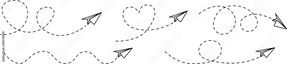 Plane icon set. Flight transport symbol. Airplane icon vector with line trace. Travel flat illustration. Travel symbol. Vector EPS 10 Plane icon set. Flight transport symbol. Airplane icon vector with line trace. Travel flat illustration. Travel symbol. Vector EPS 10