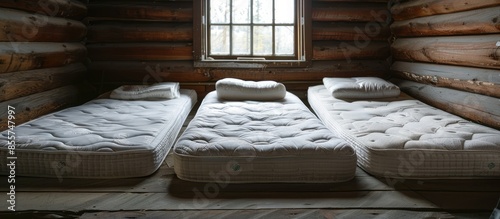 Three mattresses in the bed...