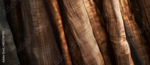 Closeup view of curtain in ...