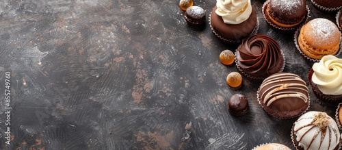 catering sweets. Copy space...