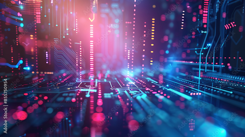 Obraz premium technology background