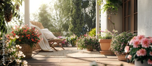 Cozy terrace in the garden ...
