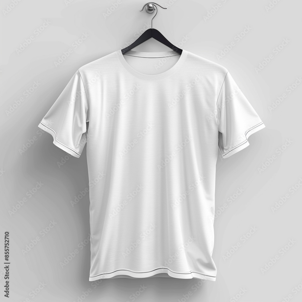 White realistic T shirt mockup design on white modern background White realistic T shirt mockup design on white modern background