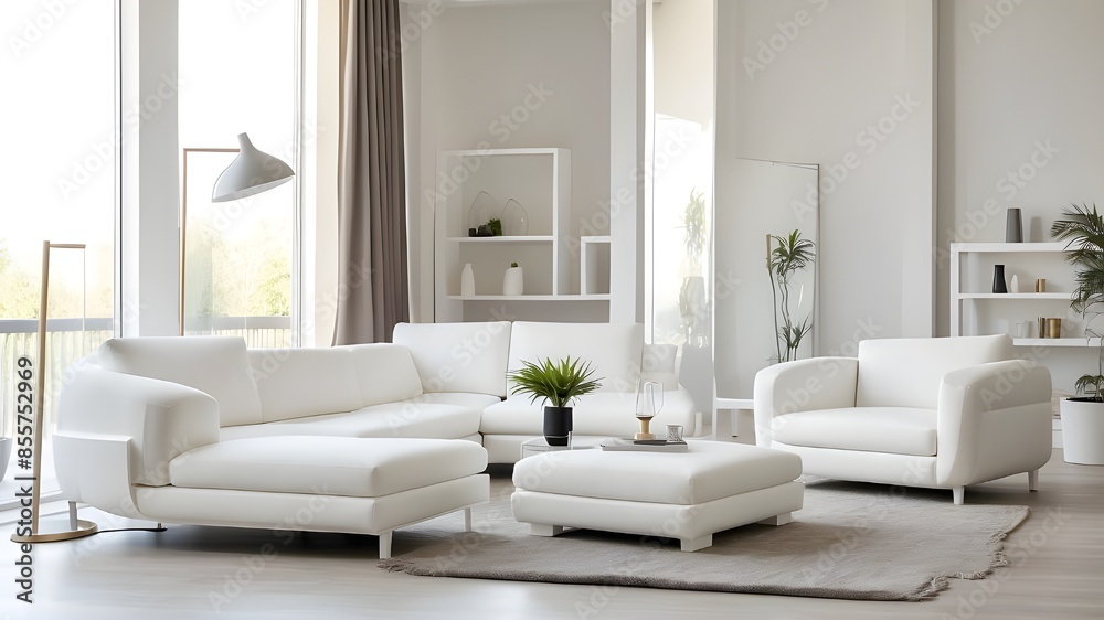 White frame furniture for architecture rooms. White frame furniture for architecture rooms.