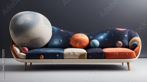 Space design furniture cushion photo