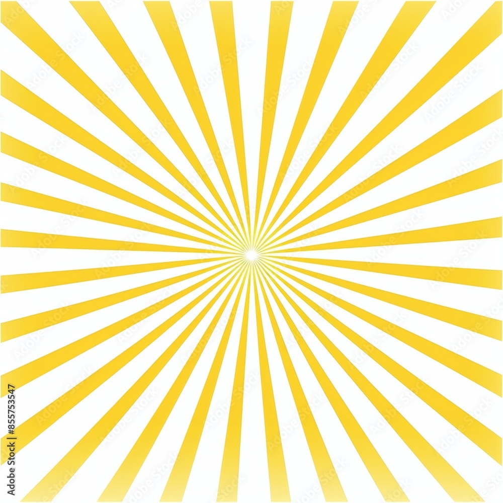 Bright yellow sunburst pattern with converging rays, creating a dynamic and vibrant visual effect. Perfect for backgrounds and graphic designs. Bright yellow sunburst pattern with converging rays, creating a dynamic and vibrant visual effect. Perfect for backgrounds and graphic designs.