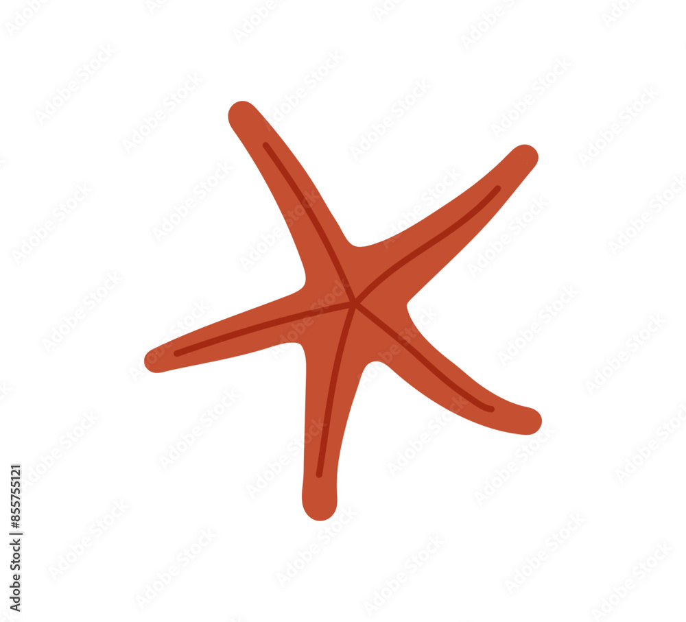 Sea star fish, marine underwater starfish, exotic tropical invertebrate ocean animal, summer beach mollusk illustration isolated on white background flat vector illustration.
Sea star fish, marine underwater starfish, exotic tropical invertebrate ocean animal, summer beach mollusk illustration isolated on white background flat vector illustration.