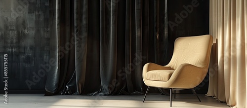 comfortable beige chair nea...