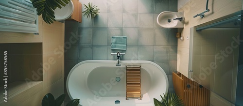 a bathroom with a sink, mir...