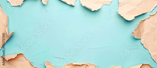 Torn paper borders isolated...