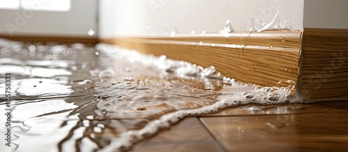 The wood skirting board bec...