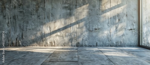 empty room with concrete wa...