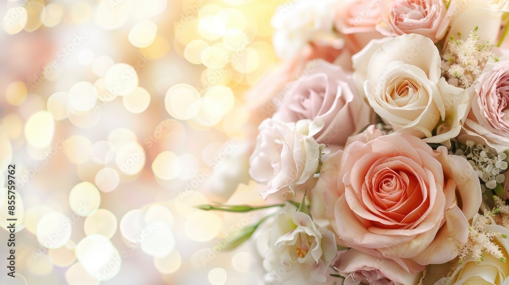 Flowers at Wedding with Space for Text Flowers at Wedding with Space for Text
