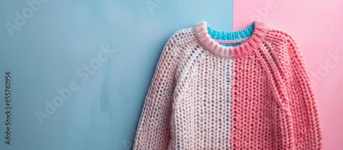 Knitted sweater isolated on...