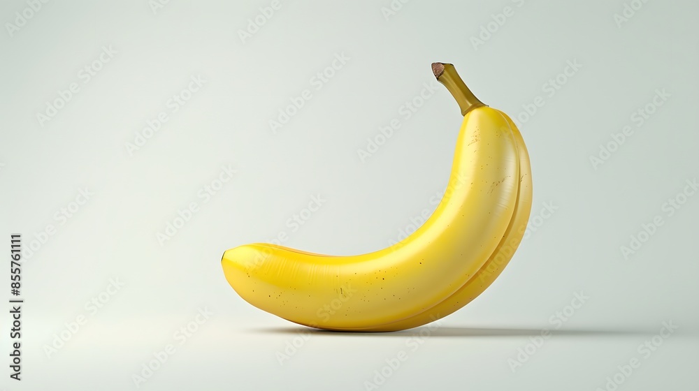 one banana isolated on white background with clipping path. one banana isolated on white background with clipping path.