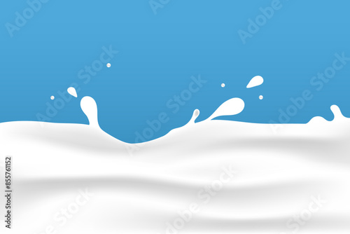 milky waves background. additional elements of milk design