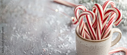 Red and white candy canes i...