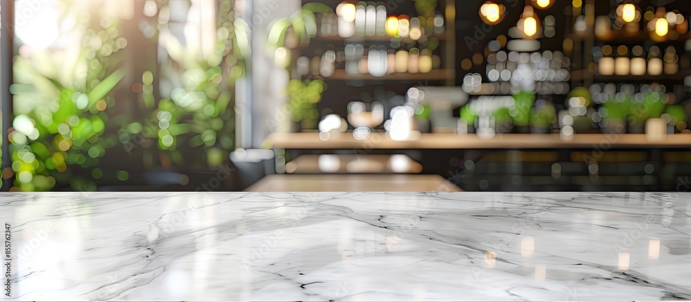 marble table top with blurred kitchen cafe restaurant interior background. with copy space image. Place for adding text or design marble table top with blurred kitchen cafe restaurant interior background. with copy space image. Place for adding text or design