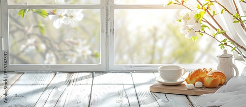 Spring window background an...