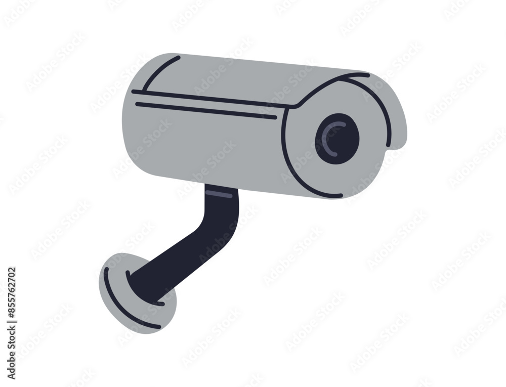 IP CCTV security camera, video surveillance camera, video monitoring, defocused home security camera, wall mounted camera for outdoor area safety and observation flat vector illustration.
IP CCTV security camera, video surveillance camera, video monitoring, defocused home security camera, wall mounted camera for outdoor area safety and observation flat vector illustration.