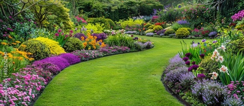 Scenic View of Colourful Fl...