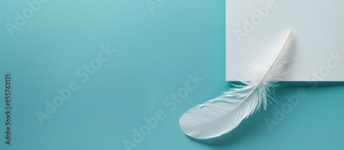 On a pastel background a sh...