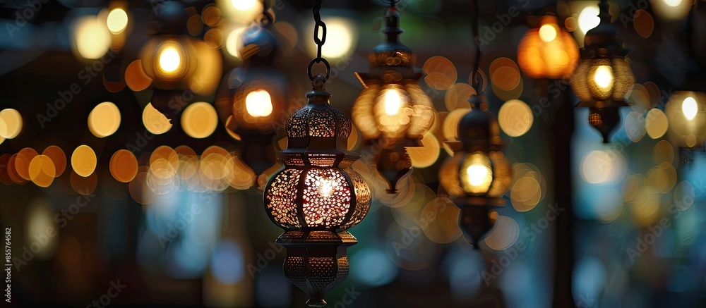 Lamp Decoration. with copy space image. Place for adding text or design Lamp Decoration. with copy space image. Place for adding text or design
