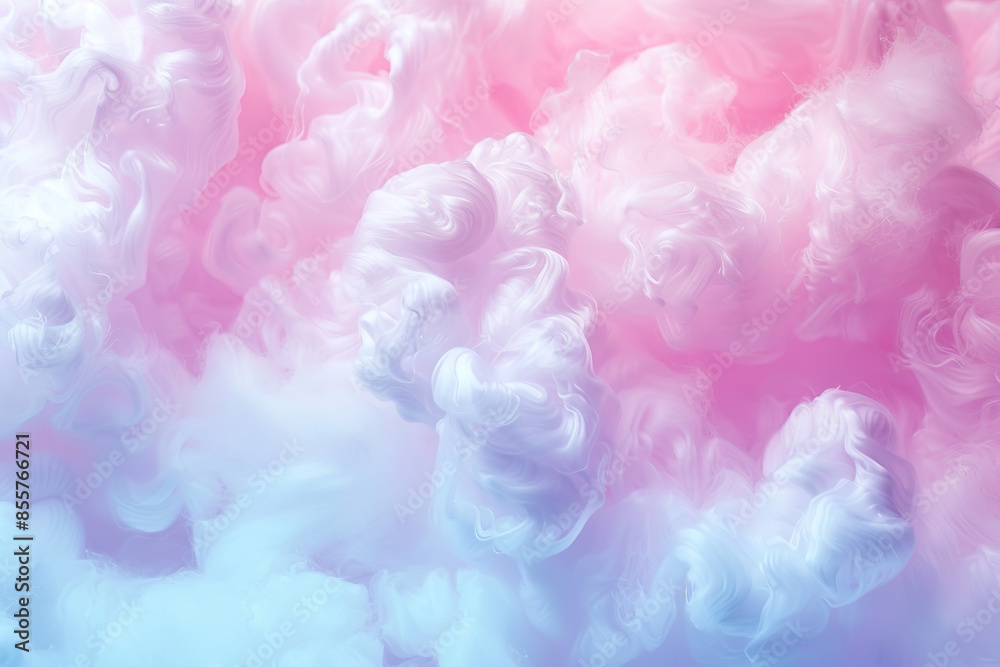 Fototapeta premium Generative ai on theme of beautiful texture soft fluffy cotton, design natural abstract background