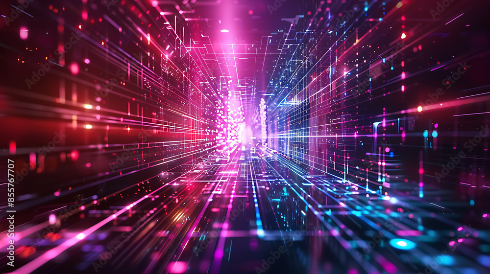 Naklejka premium abstract technology background