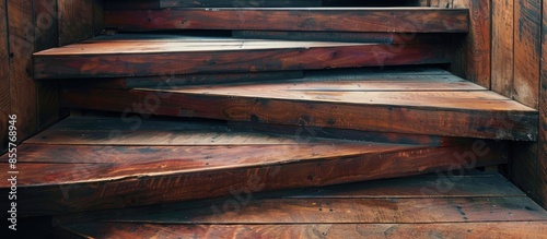 wooden staircase. with copy...