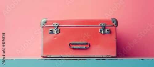 Tool box Isolated on pastel...
